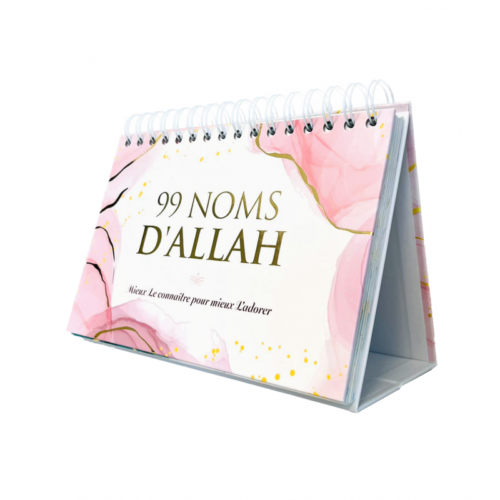 99 Noms D'Allah - Mieux Le Connaître Pour Mieux L'adorer - Calendrier Chevalet - Editions Al-Hadith ROSE